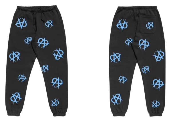 BLUE UNMANAGEABLE LOGO SWEATPANTS