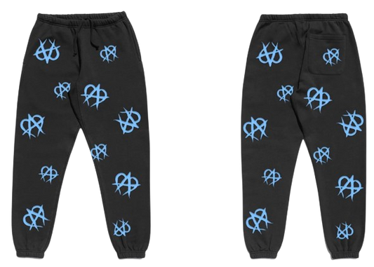 BLUE UNMANAGEABLE LOGO SWEATPANTS